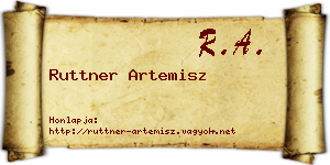 Ruttner Artemisz névjegykártya